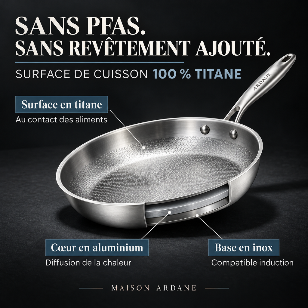 Poêle en titane Ardane